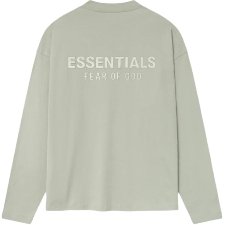Лонгслив Fear of God Essentials Classic, бежево-серый — фото 2