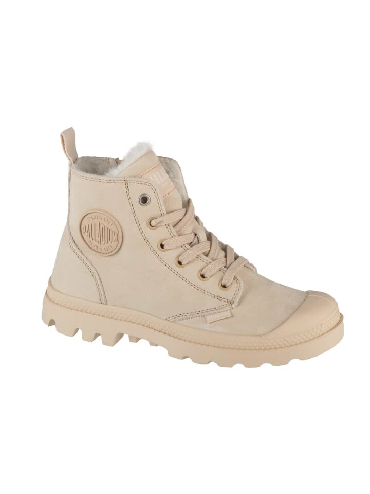 Кроссовки на шнуровке Palladium Pampa Hi Zip WL, бежевый