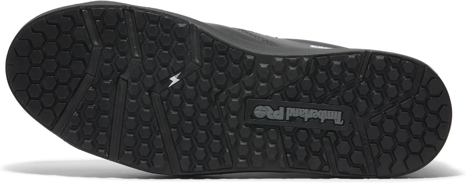 Мужские рабочие туфли Timberland PRO Berkley Slip-on с композитным носком, статическим рассеянием и повседневным промышленным стилем, черный — фото 2