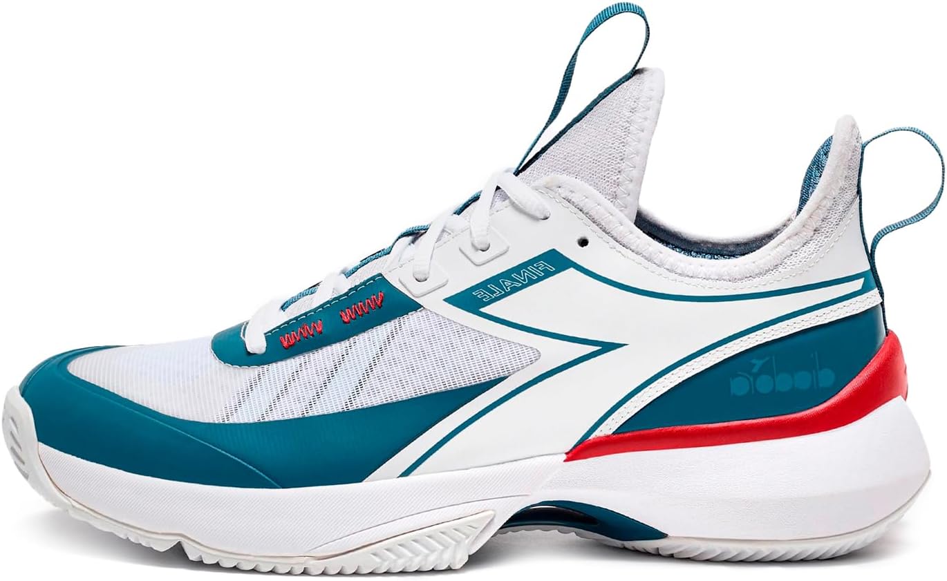 Мужские теннисные кроссовки Diadora Finale Clay с верхом из дышащей сетки и противоскользящей подошвой, синий
