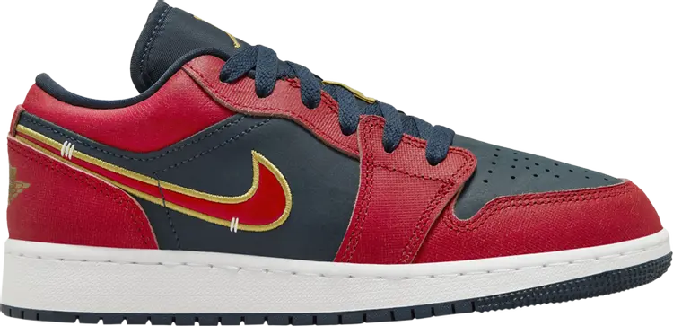 

Кроссовки Air Jordan 1 Low GS 'Olympic', красный