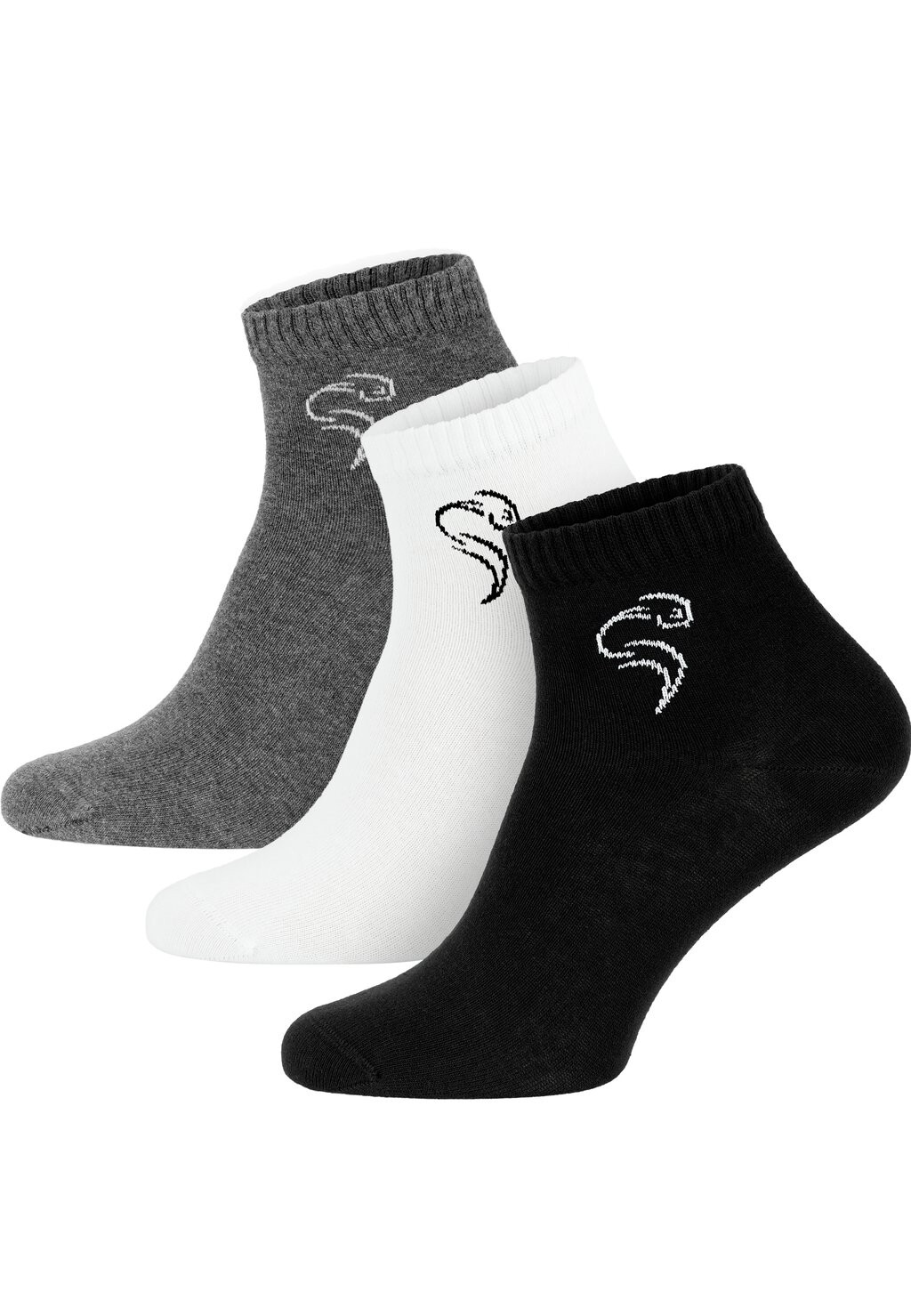

Носки QUARTER 3 PAAR PURE COMFORT Black Snake, белый