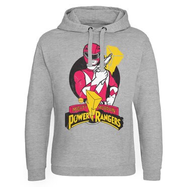 

Толстовка Power Rangers Hoodie Red Ranger Pose Epic Hoodie, серый