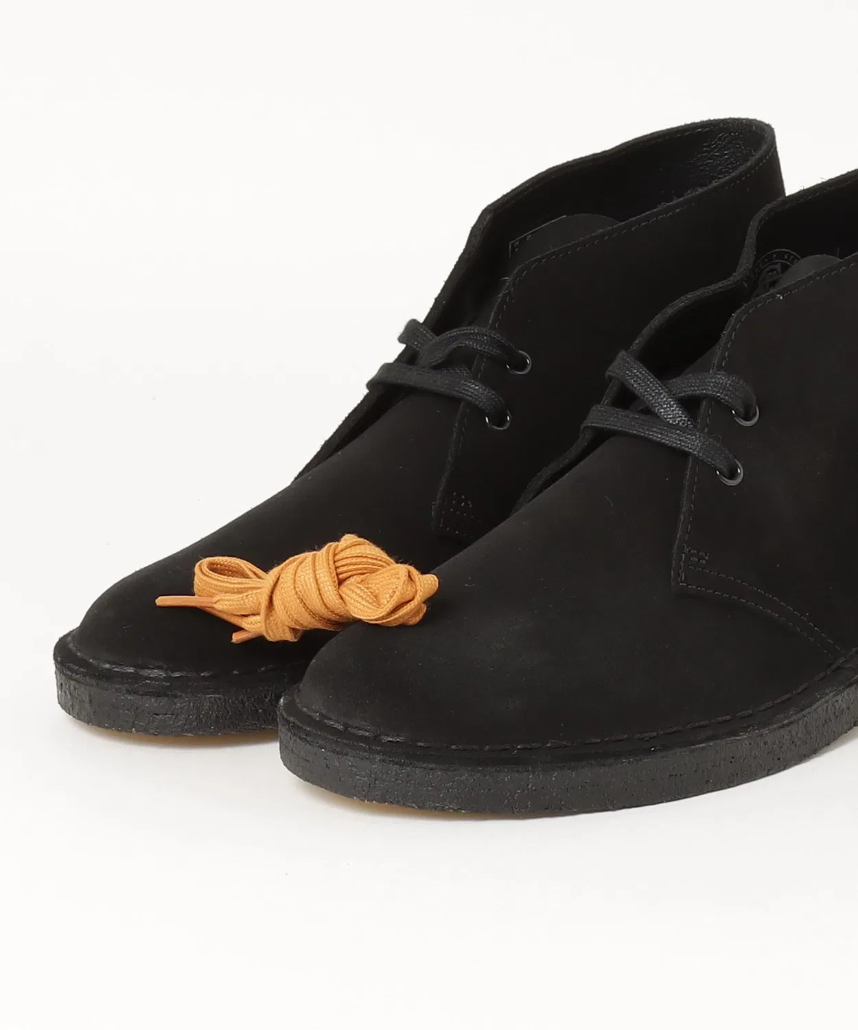 Ботинки дезертные Clarks DESERT BOOT RWK из натуральной кожи, черные — фото 4