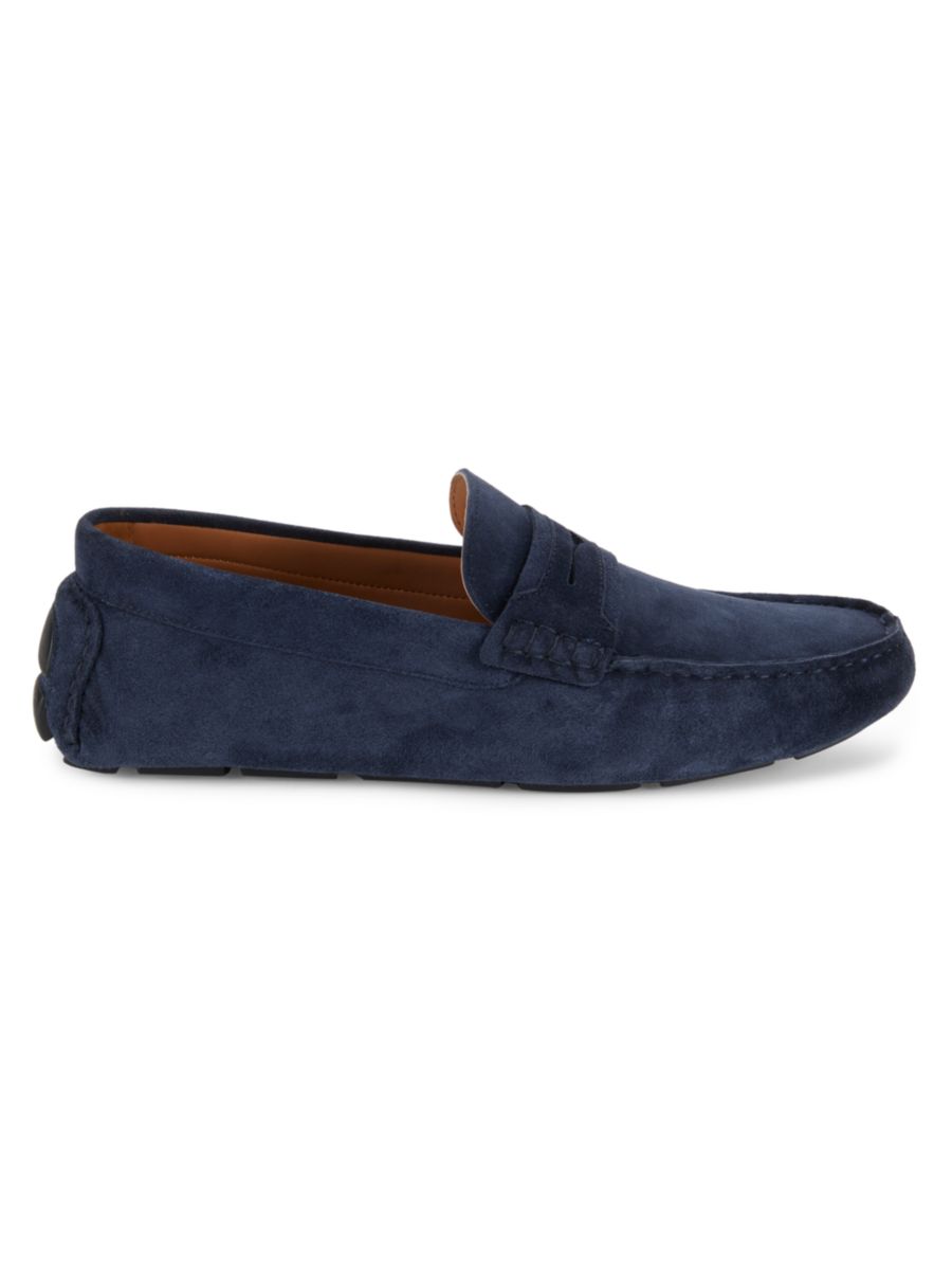 

Пенни-лоферы Lewis Suede Allen Edmonds, темно-синий