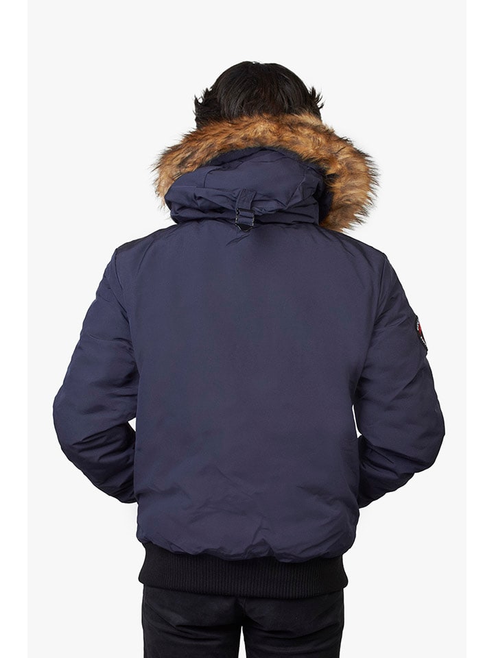 Superdry Куртка переходного цвета темно-синего цвета — фото 2