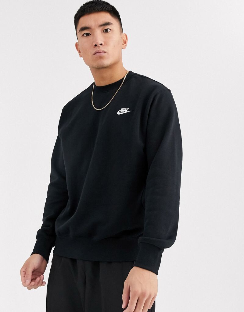 

Черный свитшот унисекс Nike Club