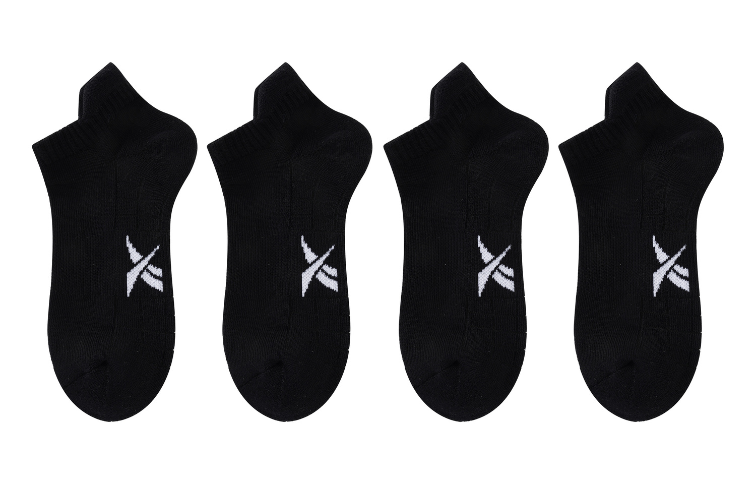 

Низкие носки унисекс набор из 4 пар Reebok, черный