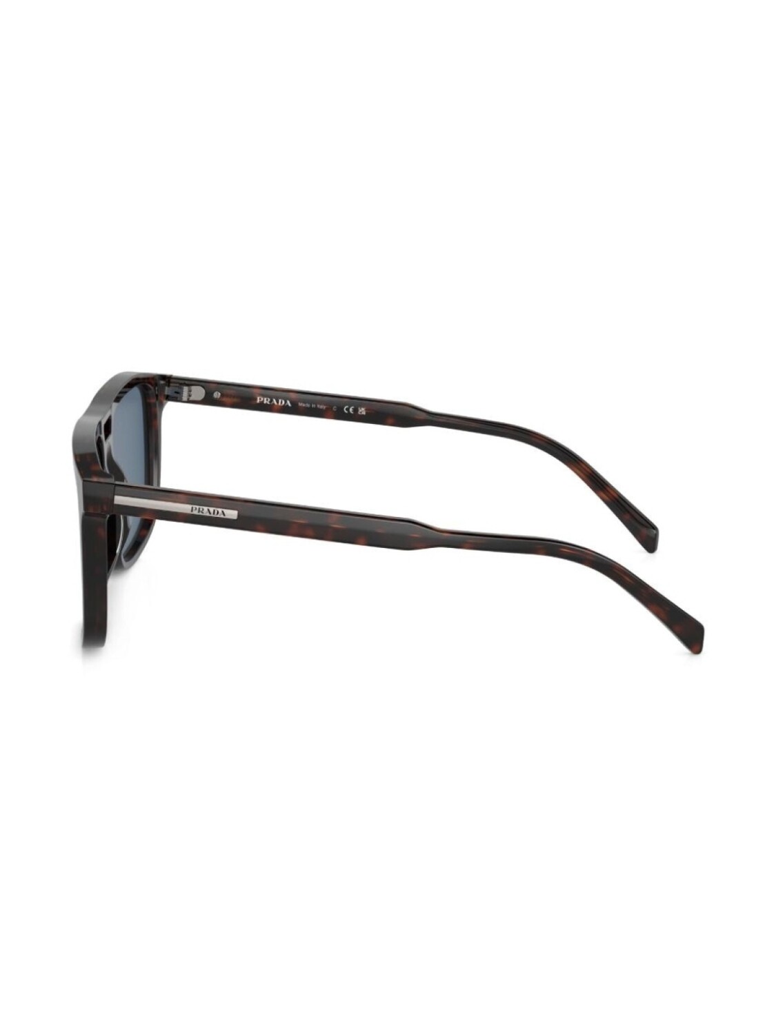 Prada Eyewear солнцезащитные очки Prada PR A22S в квадратной оправе, коричневый — фото 3
