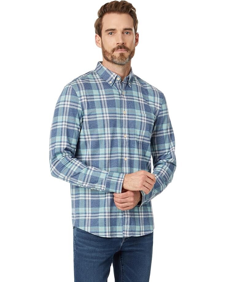 

Рубашка Faherty Coastline Knit Shirt, цвет Holbrook Island Plaid