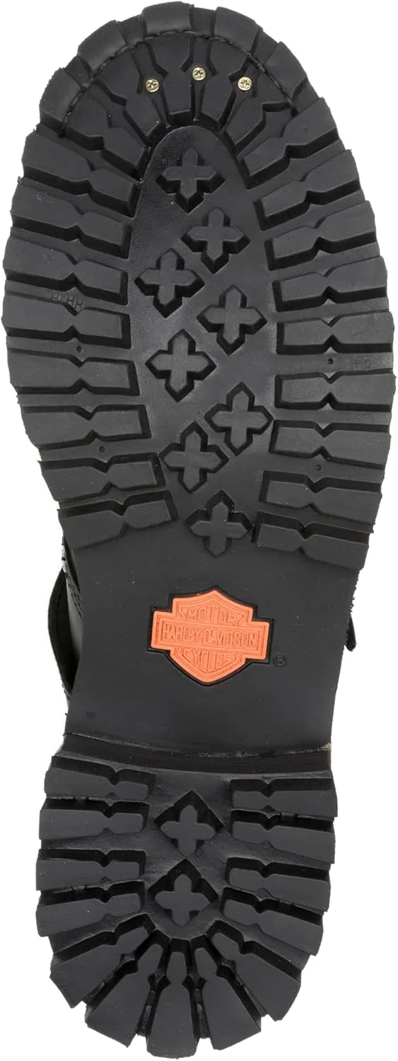 Мужские кожаные мотоциклетные повседневные ботинки HARLEY-DAVIDSON Faded Glory, Black — фото 4
