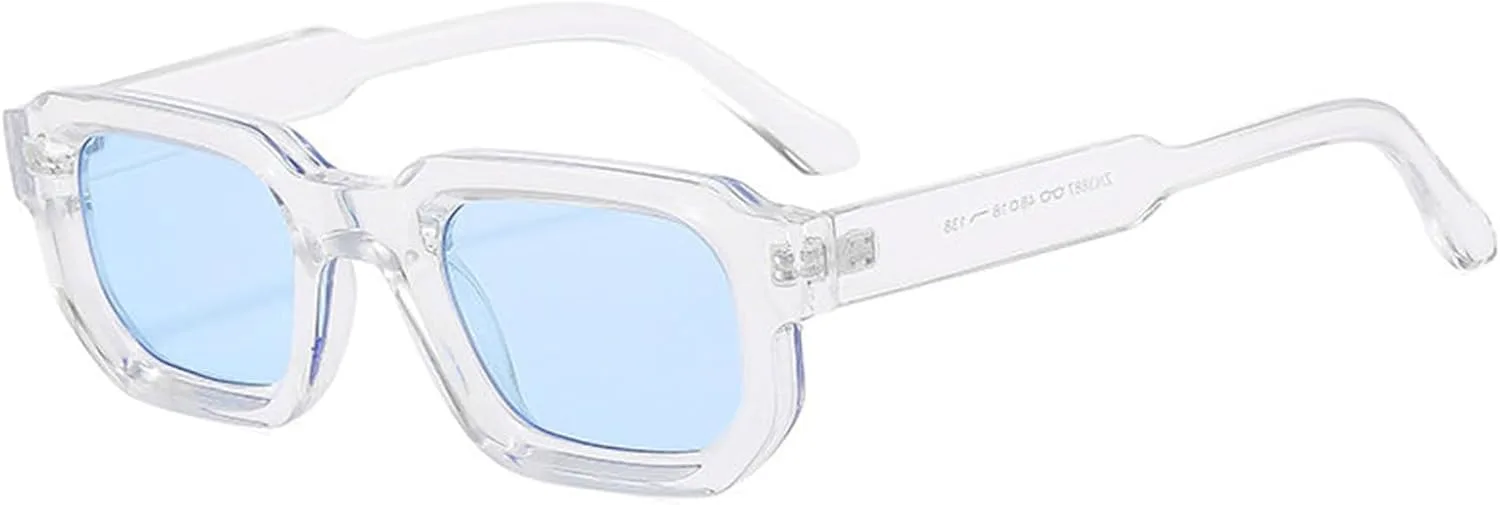 

Солнцезащитные очки Helena Retro Chunky Rectangle для мужчин и женщин, винтажные, модные, квадратные, толстые, в стиле панк, с градиентным переходом цвета, C9