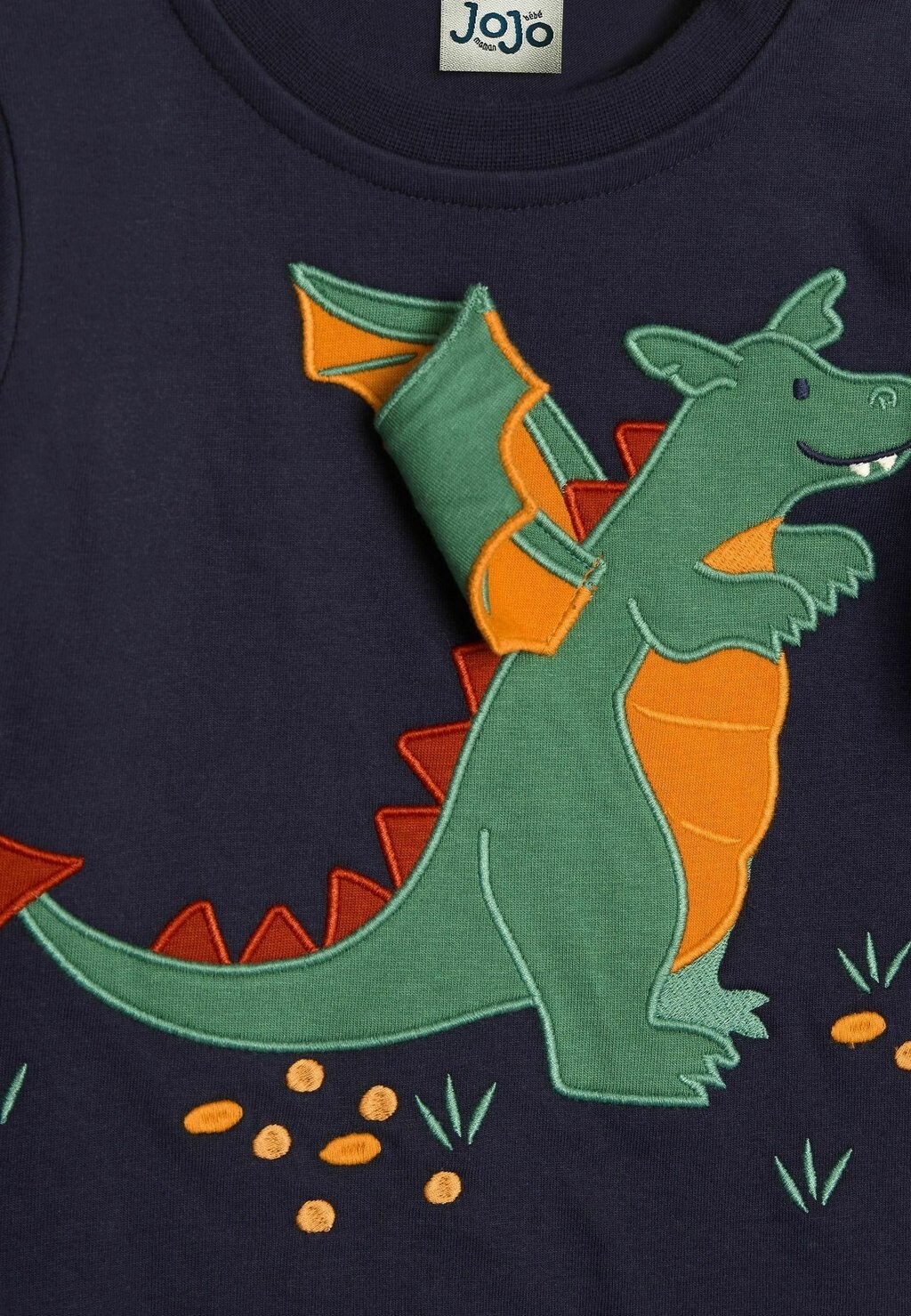

Рубашка с длинным рукавом DRAGON APPLIQUE REGULAR FIT JoJo Maman Bébé, синий