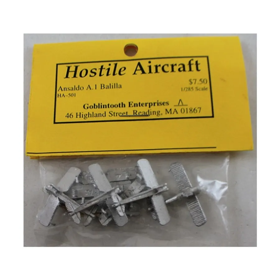 

Ансальдо А-1 Балилла, Hostile Aircraft Miniatures - Italy Great War (1:285)