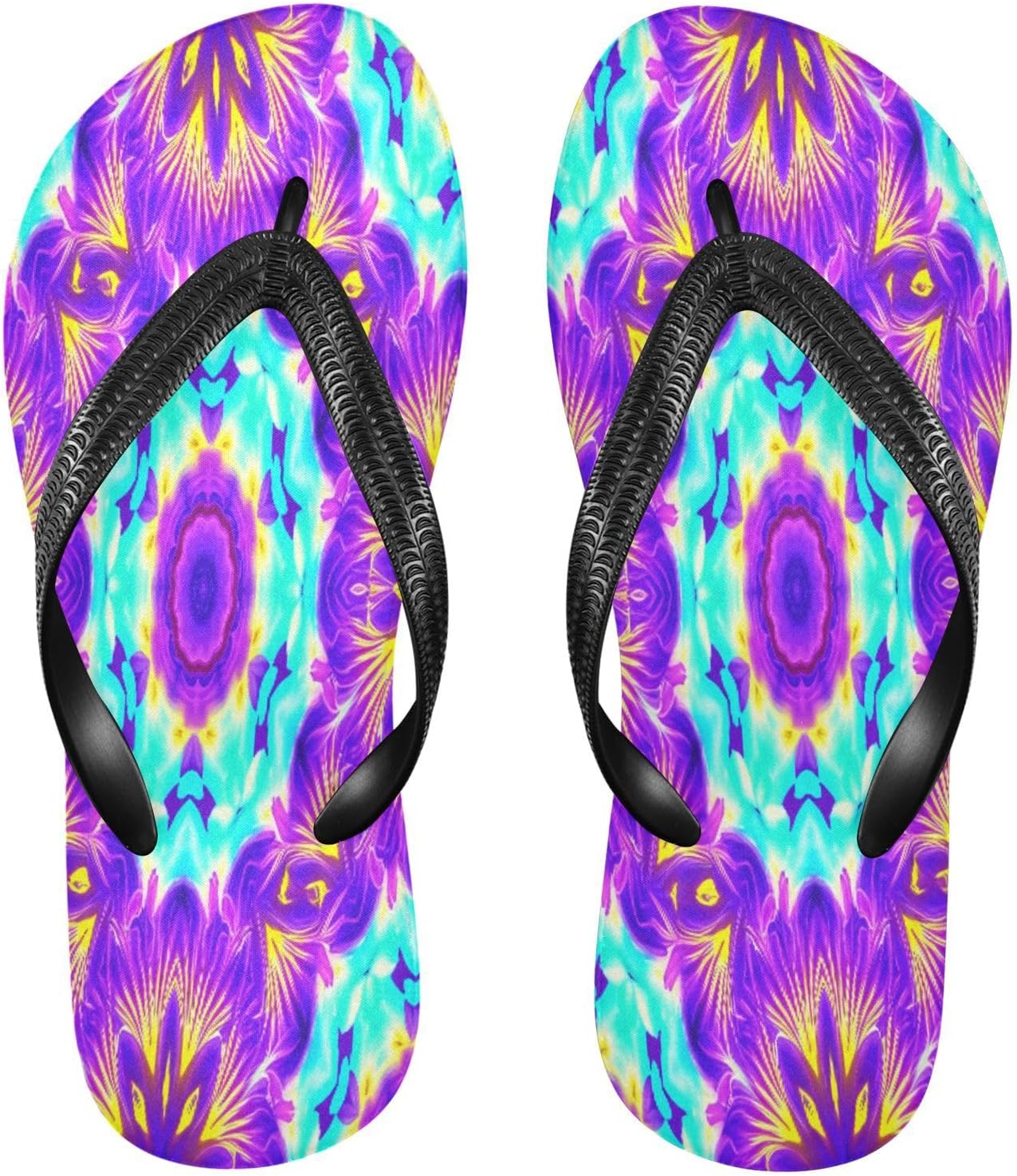 

Сандалии-шлепанцы фиолетово-бирюзового цвета для пляжа и душа, резинескользящие летние тапочки для мужчин и женщин для прогулок Sinestour