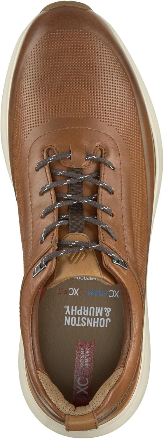 Кроссовки Johnston Murphy XC Declan U-Throat Dress Casual Johnston & Murphy, Tan Waterproof Full Grain — фото 2