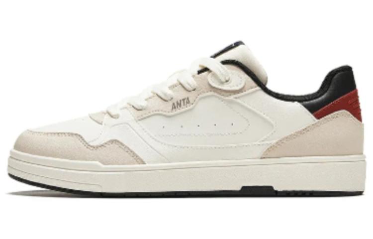 

Анта Cushioning, износостойкие низкие скейтерские кроссовки мужские белые, цвет белый слоновой кости/меловой