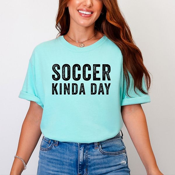 

Футболка Soccer kinda day garment dyed Simply Sage Market, Chalky Mint