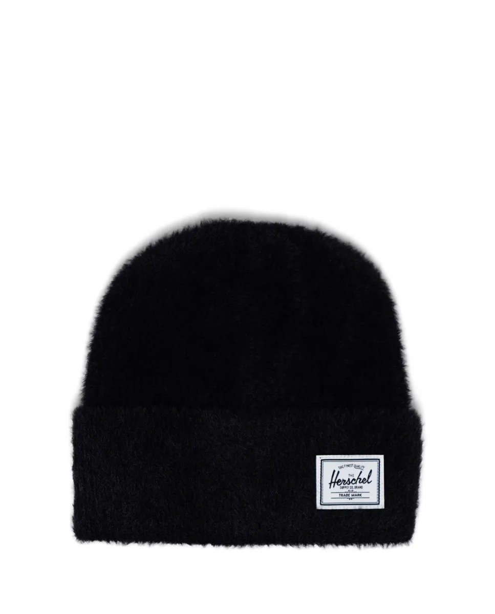 

Женская шапка из мягкого мохера черного цвета Herschel, черный