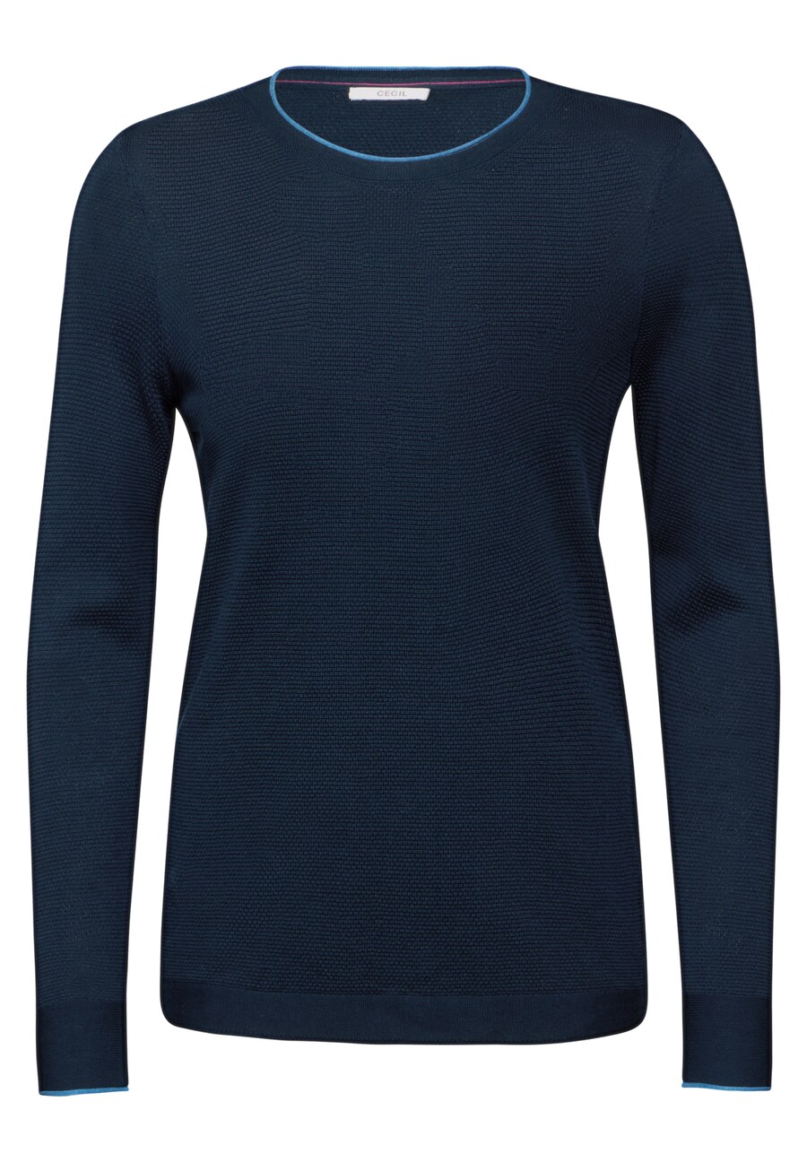 

Базовый свитер CECIL Sweater, цвет marine blue/royal blue