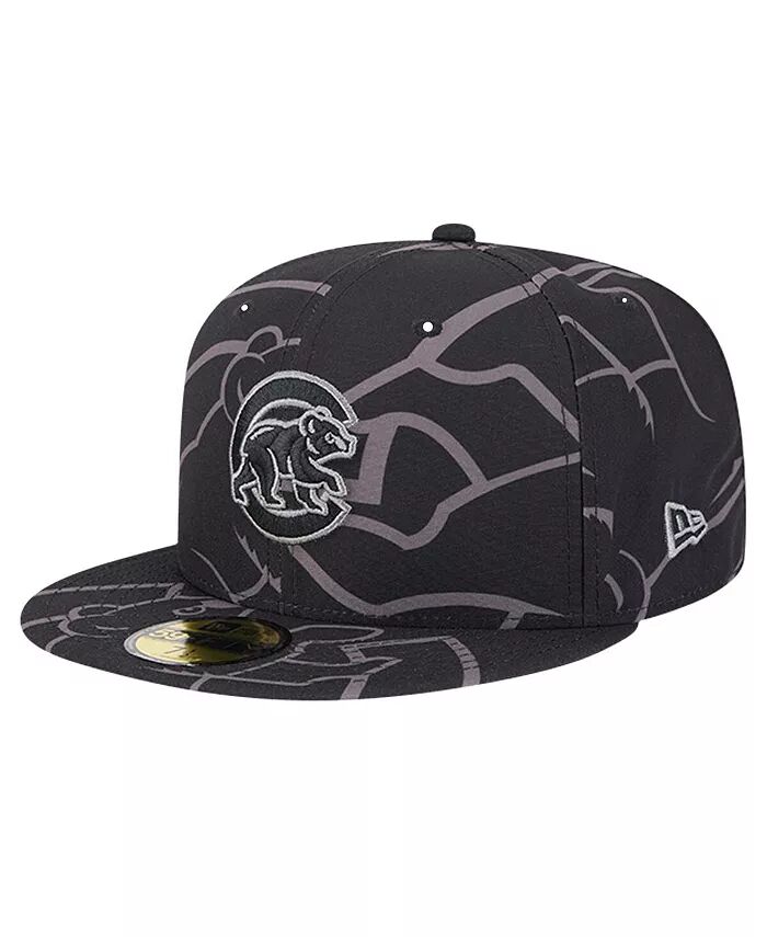 

Мужская черная бейсболка Chicago Cubs Logo Fracture 59FIFTY Fitted New Era