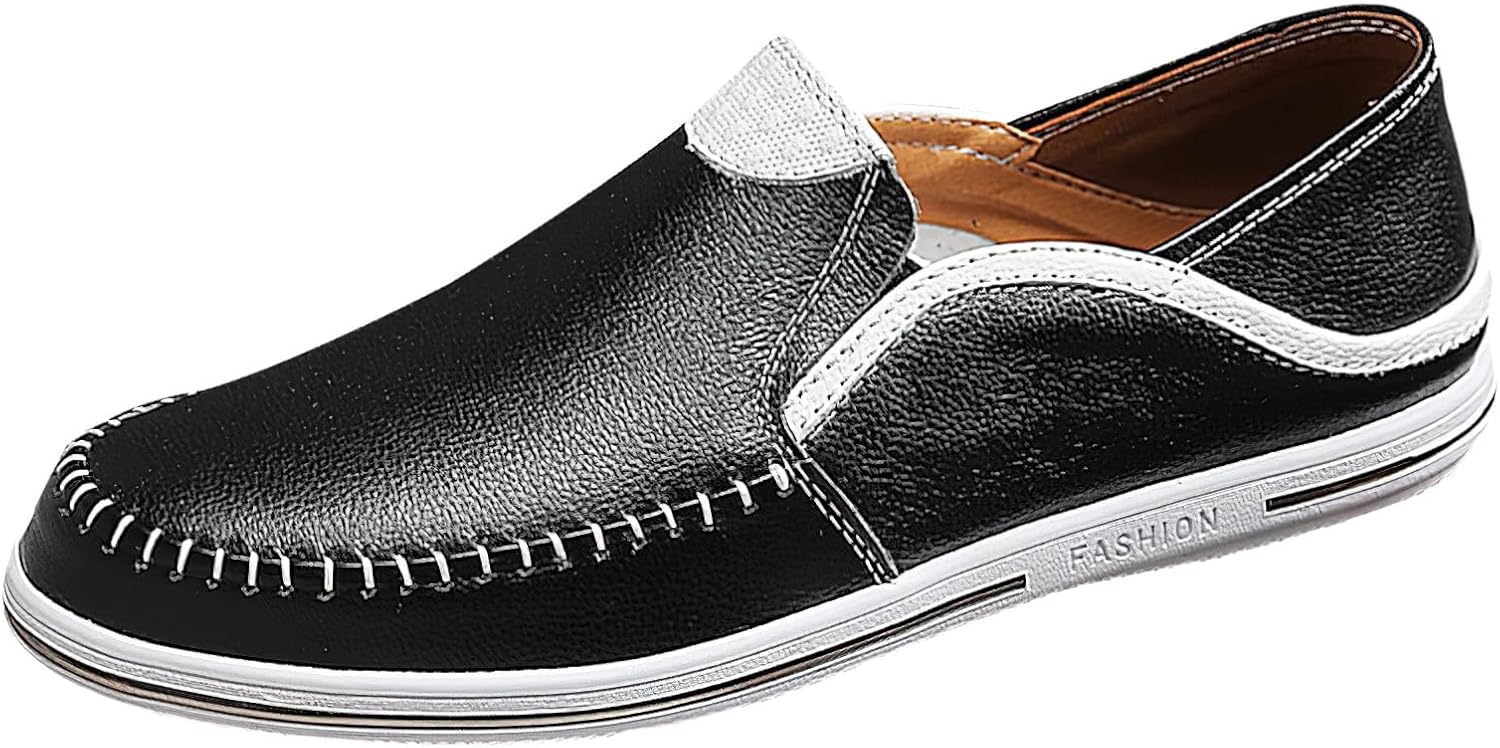 

Мужские лоферы Rismart и прогулок, повседневные слипоны с эластичной вставкой, черный