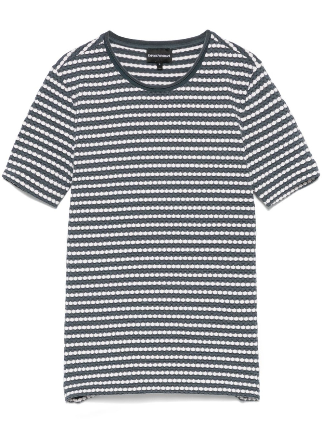 

Emporio Armani фактурная футболка, серый