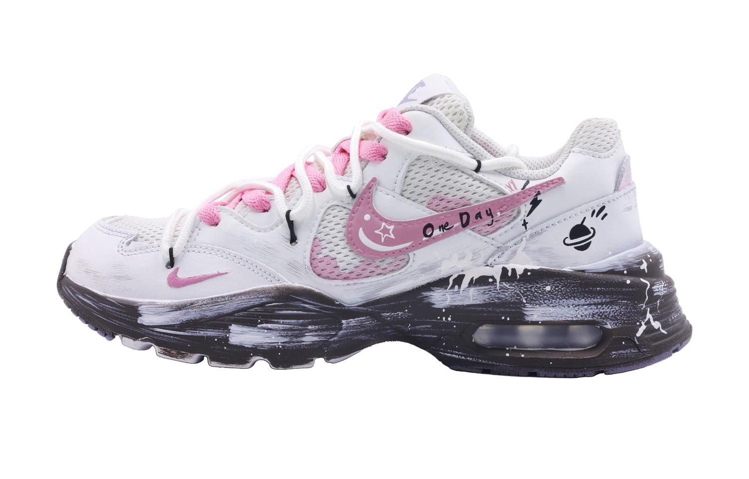 

Nike Женские кроссовки Air Max Fusion для города с технологией амортизации, устойчивые к истиранию, дышащие, низкие, повседневные, для поездок на работу и бега, розовые