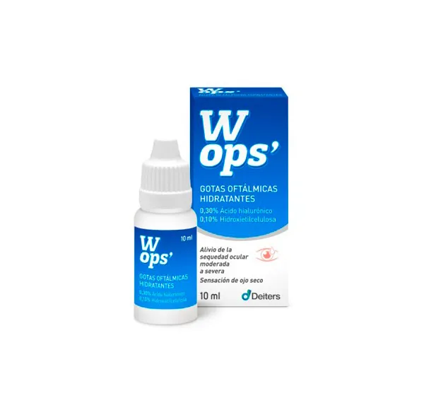 

Облегчение умеренной и тяжелой сухости глаз Gotas Oftálmicas Hidratantes Wops, 10 ml