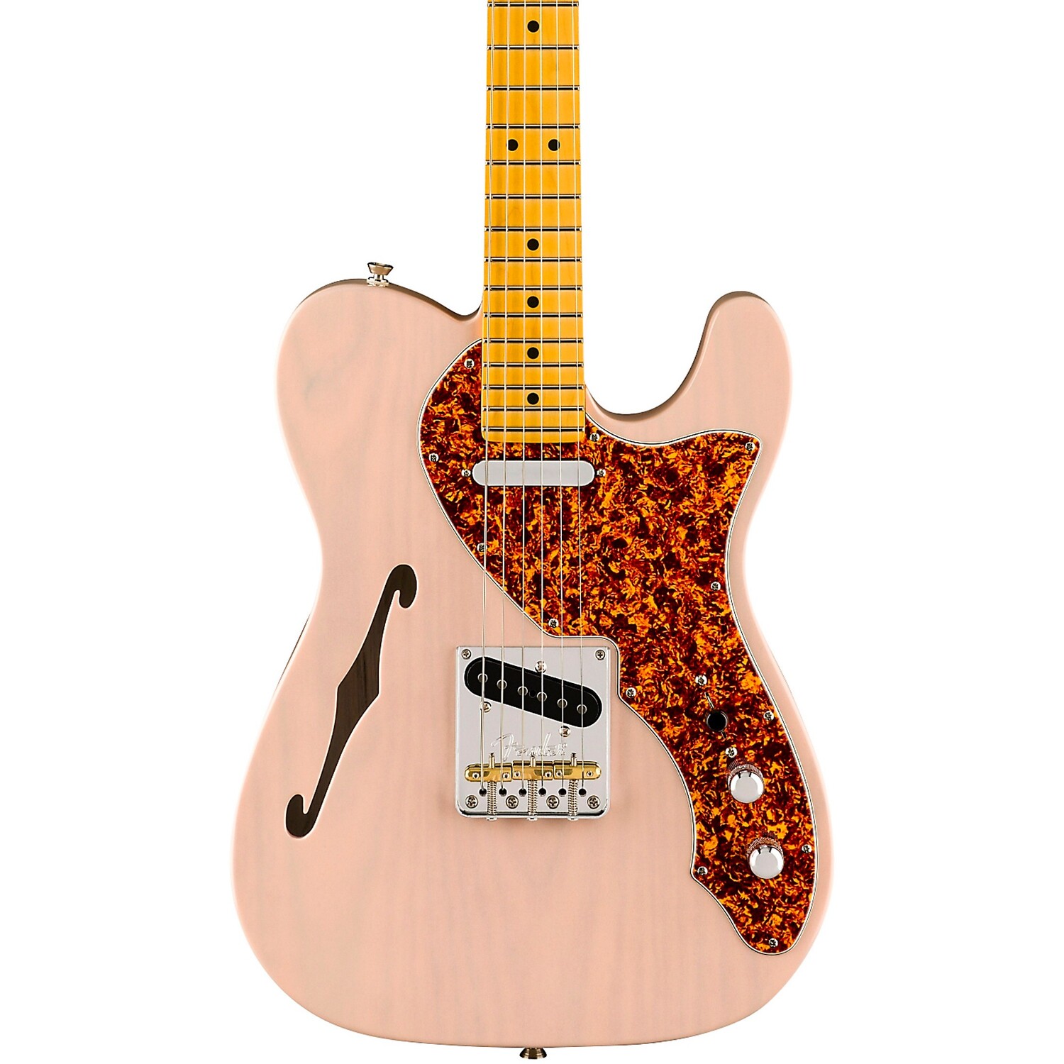 

Электрогитара Fender American Professional II Telecaster Thinline, ограниченная серия, прозрачный корпус, розовая