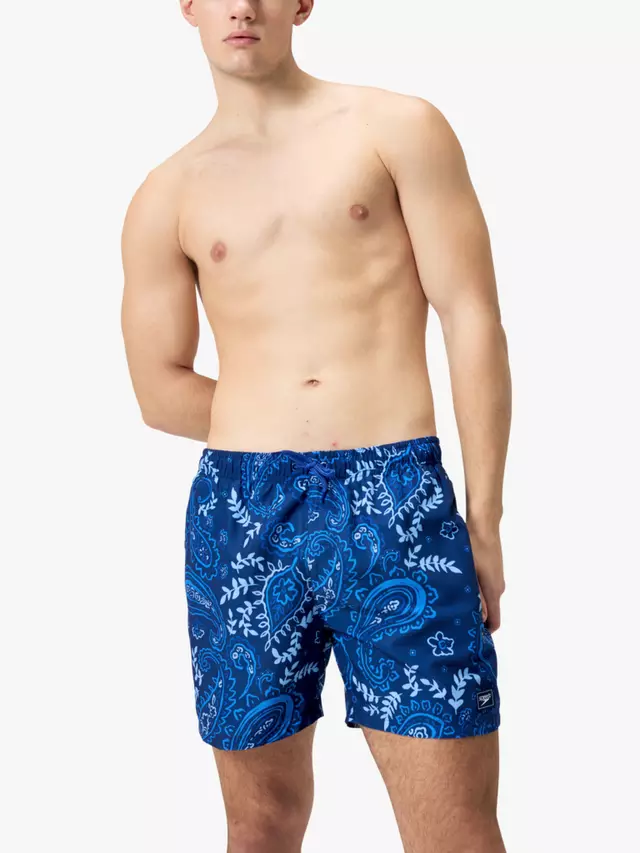 

Шорты для плавания Speedo Paisley Print, цвет cerulean blue