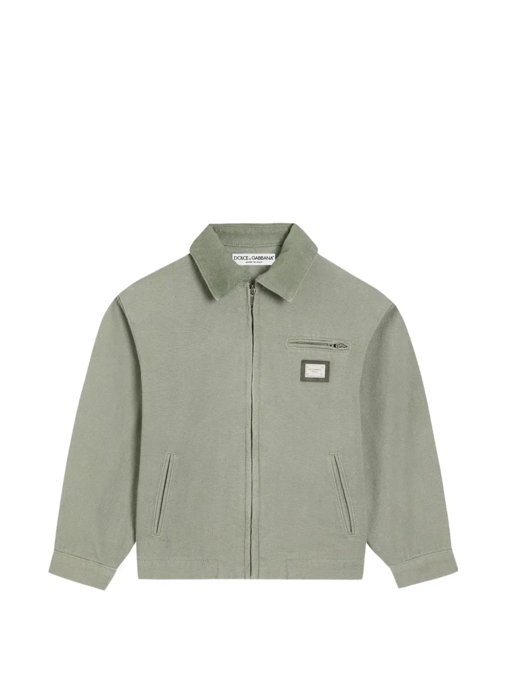 Куртка из канваса Dolce & Gabbana Kids, зеленый