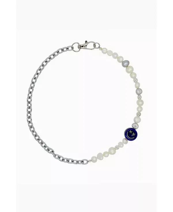 

Ожерелье из белого жемчуга со стальной цепочкой 18¿ Velvet Luna, blue