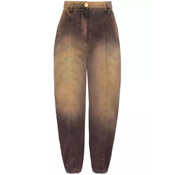 

Брюки tie-dye print tapered denim jeans Balmain, бежевый