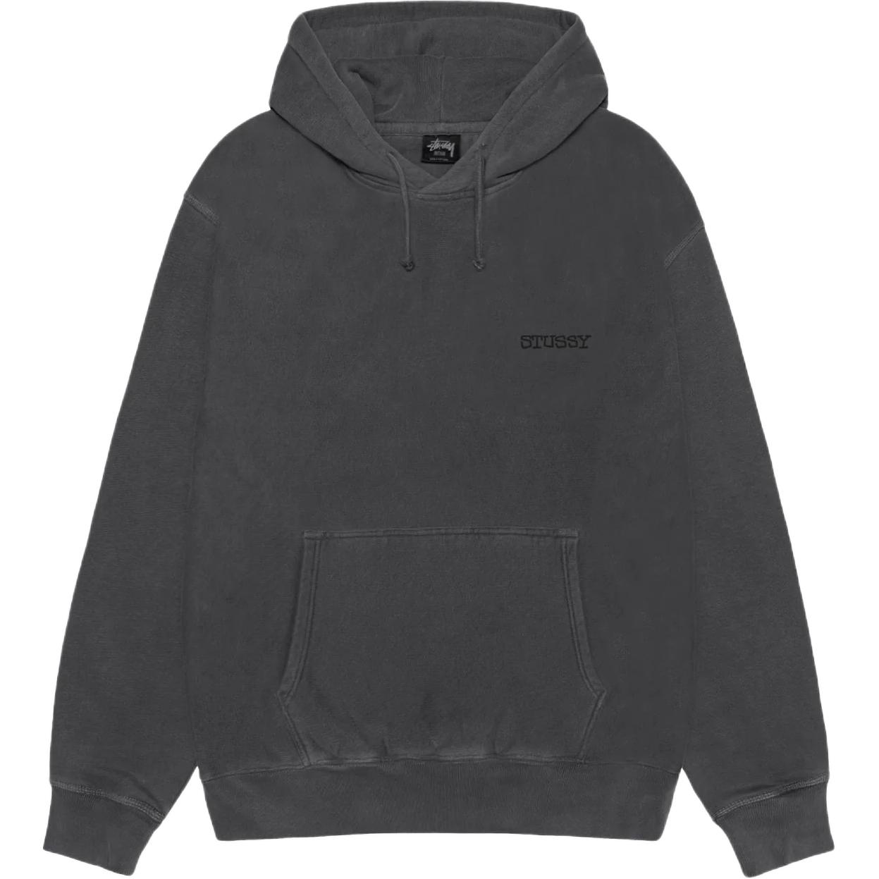 

Джамбо худи пигментного крашения Stussy, черный