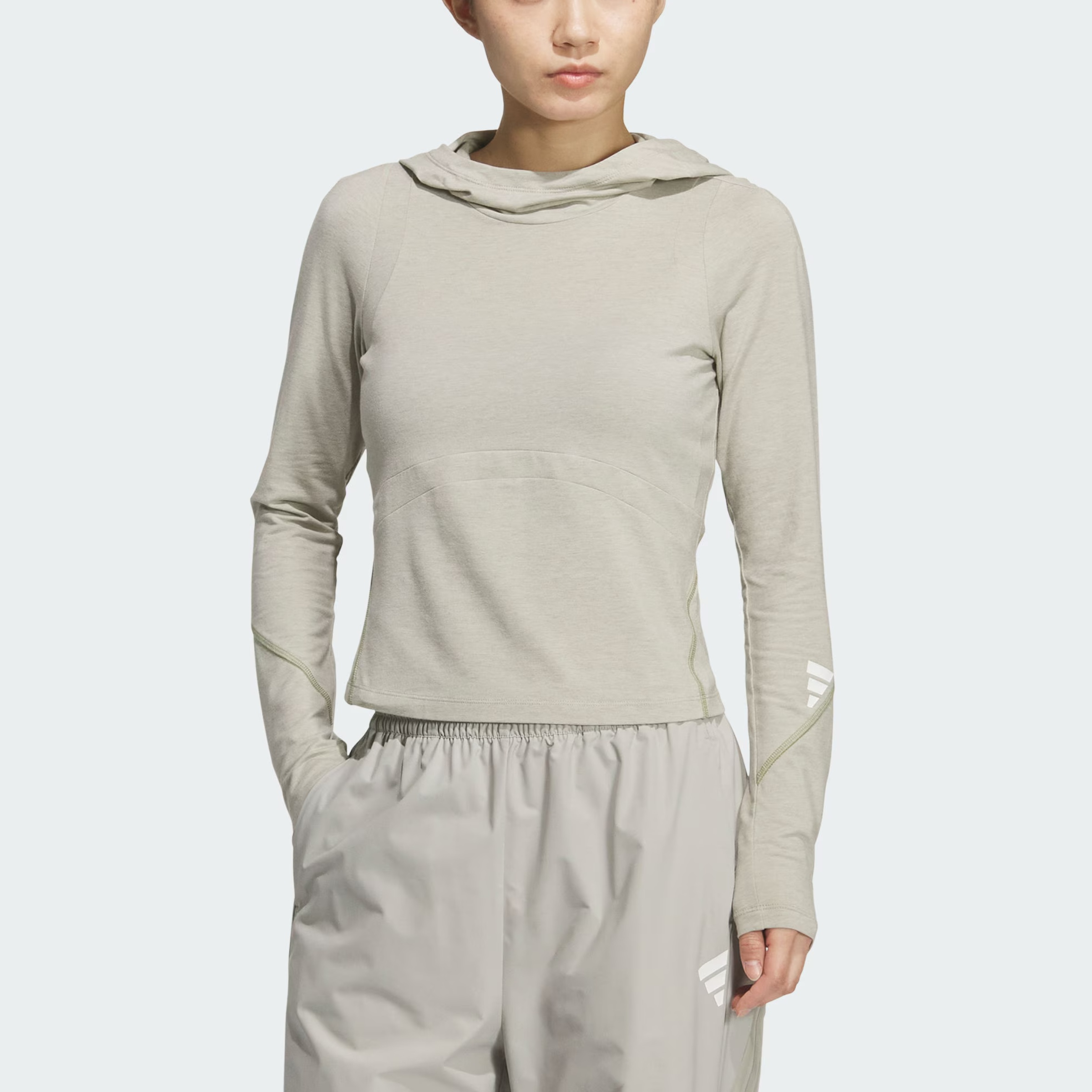 Футболка FOS Regular женская Adidas, зеленый — фото 2