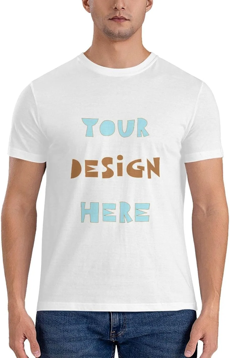 

Футболка Customized с принтом спереди и сзади, Cotton, с фото и текстом