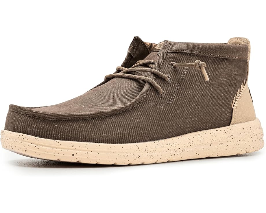 

Мужские кроссовки Hey Dude Wally Mid Gripr Stretch Canvas, Teak Brown/Multi