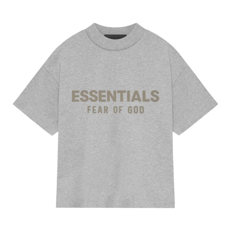 

Футболка Fear of God Essentials Kids Crewneck T-Shirt, цвет Light Heather Grey
