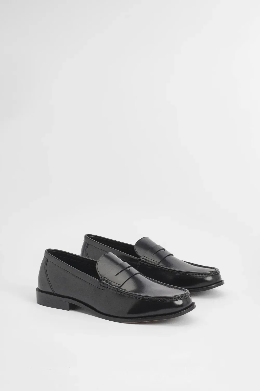 Penny Loafer из натуральной кожи Burton, черный — фото 3