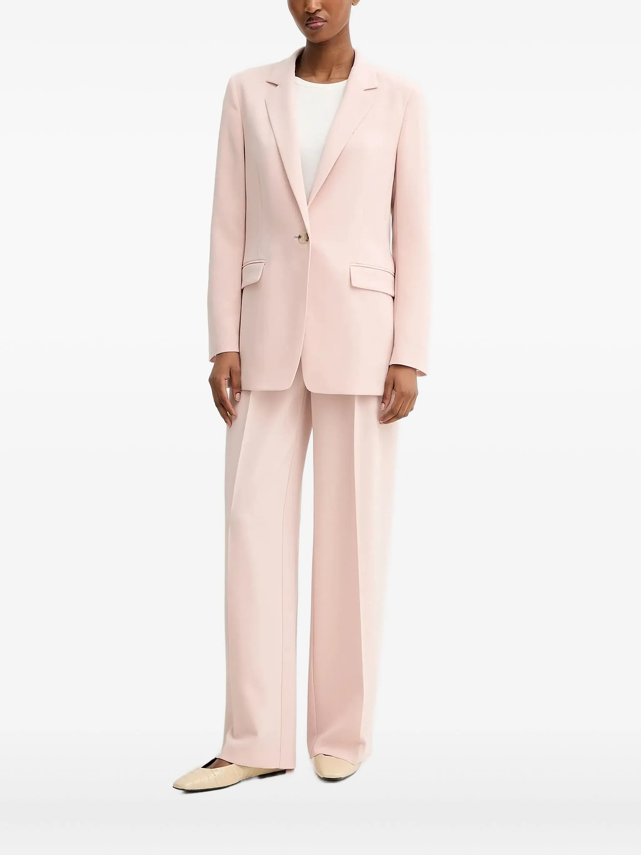 

Однобортный блейзер Boss, розовый