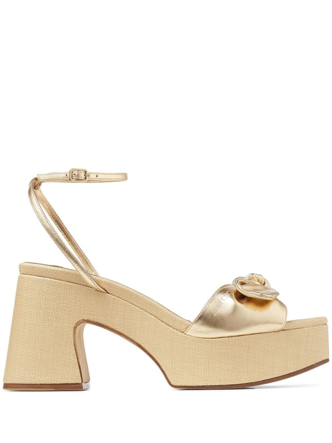 

Jimmy Choo босоножки Ricia 95 на платформе, золотистый