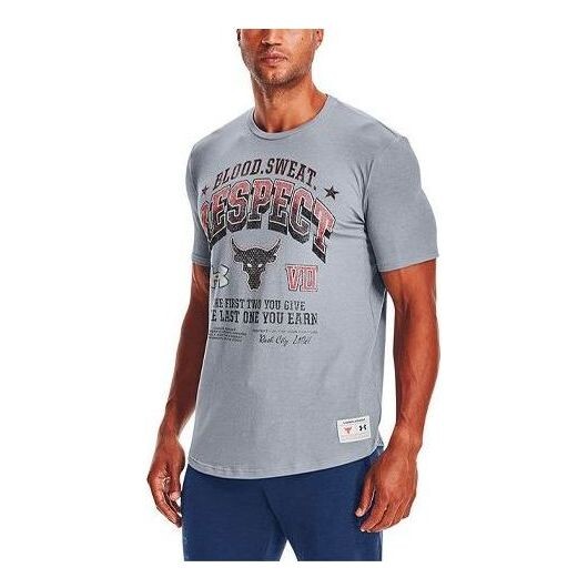 

Футболка project rock graphic t-shirt 'grey' Under Armour, серый
