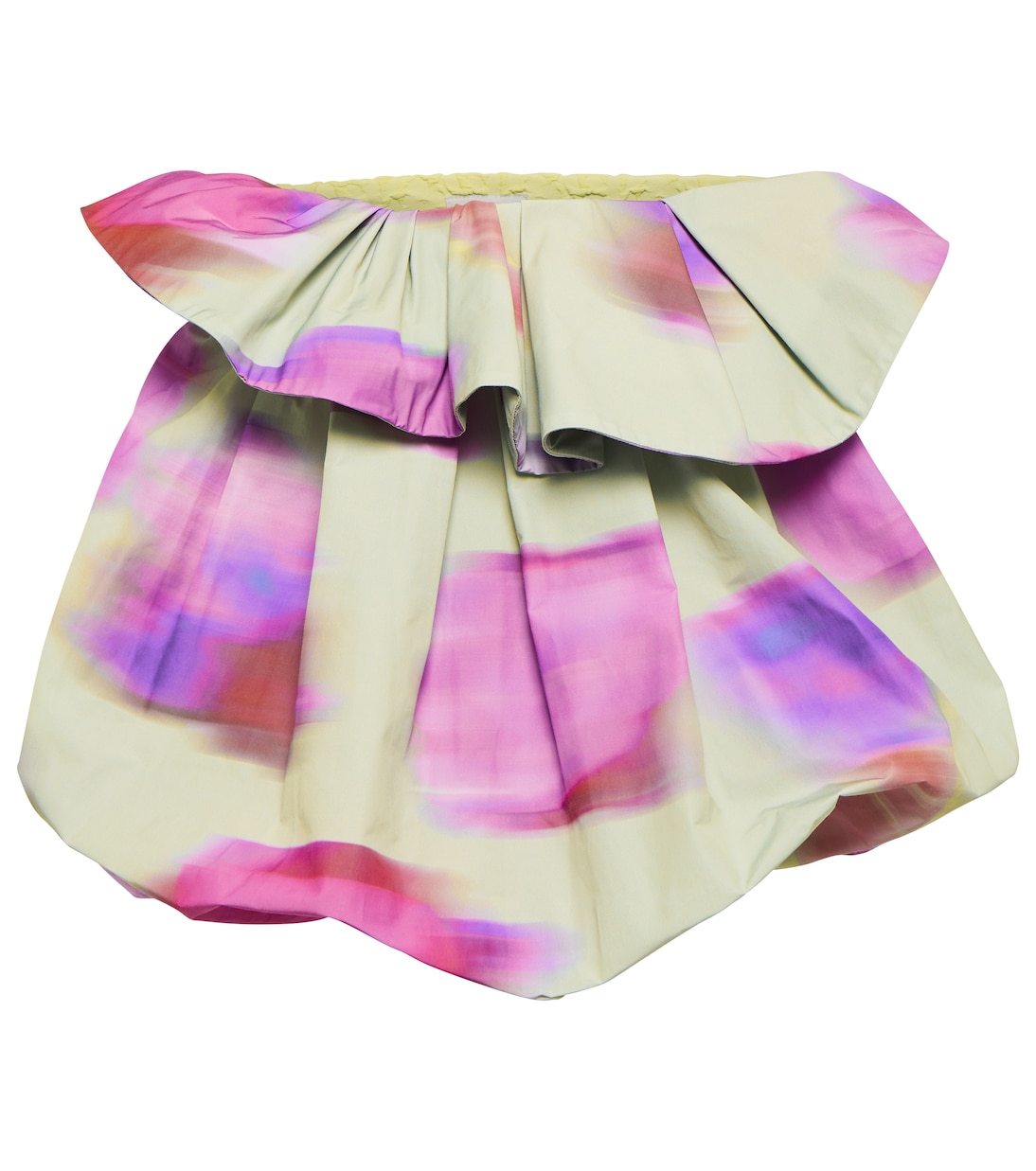 

Топ с цветочным принтом и оборками Dries Van Noten, Mint