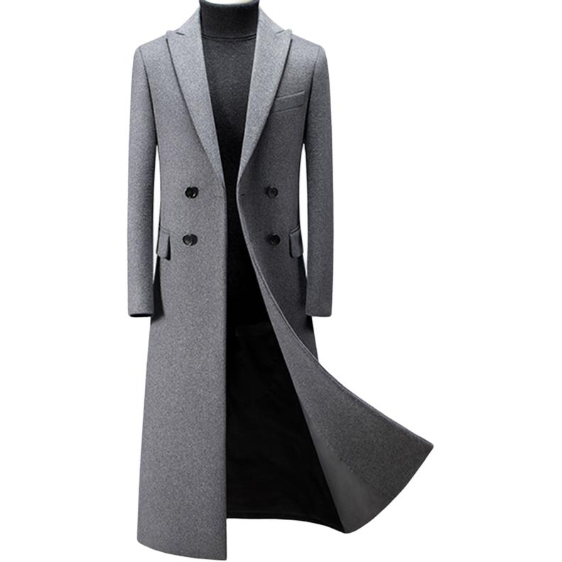 

Пальто мужское с лацканами, умеренно прямое VanCamel, серый