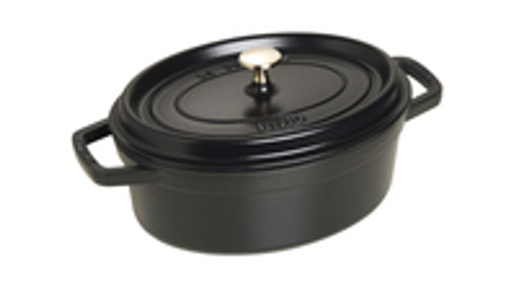 

Кокотница Staub 27 см, черная, овальная