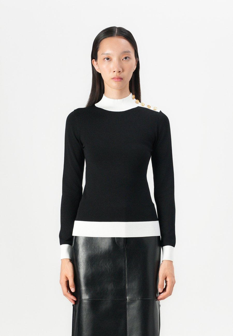 

Джемпер KARL LAGERFELD BUTTON MOCK NECK, Black