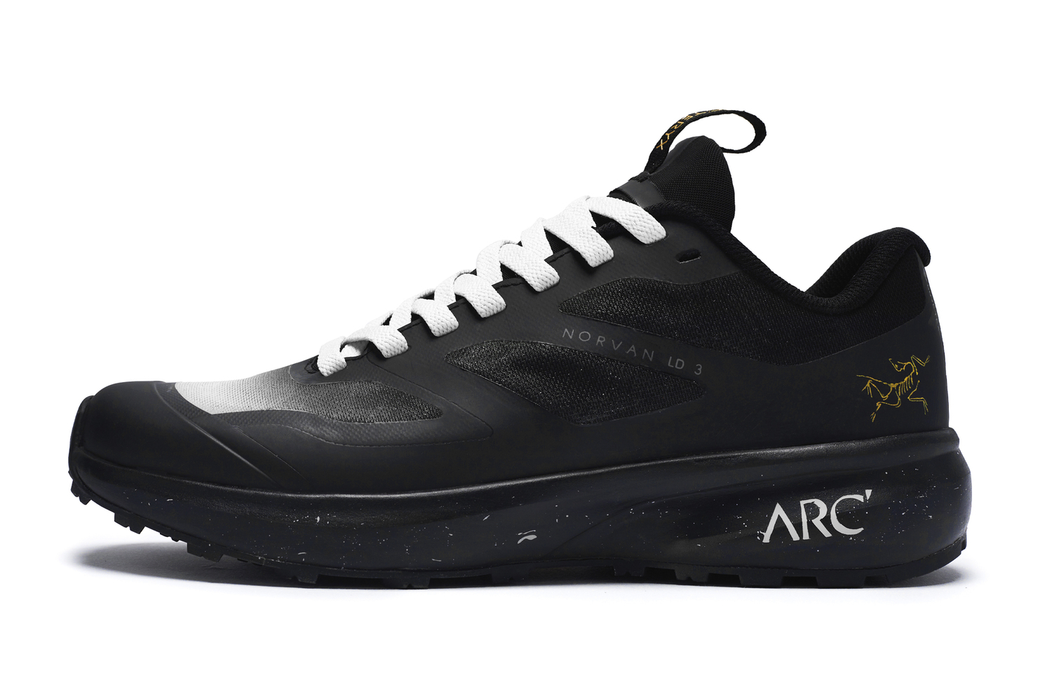 Arcteryx Норван ЛД 3 амортизирующие противоскользящие износостойкие низкие кроссовки в стиле Y2K ретро женские черно-белые, цвет Black White — фото 3