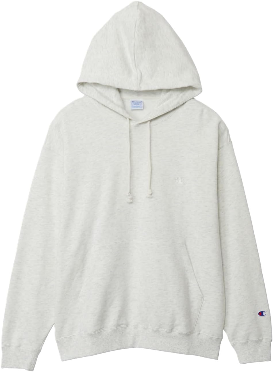 

Мужская толстовка с капюшоном Champion C8-A122Z, с длинным рукавом, круглым вырезом и логотипом One Point, цвет овсянка, овсяный