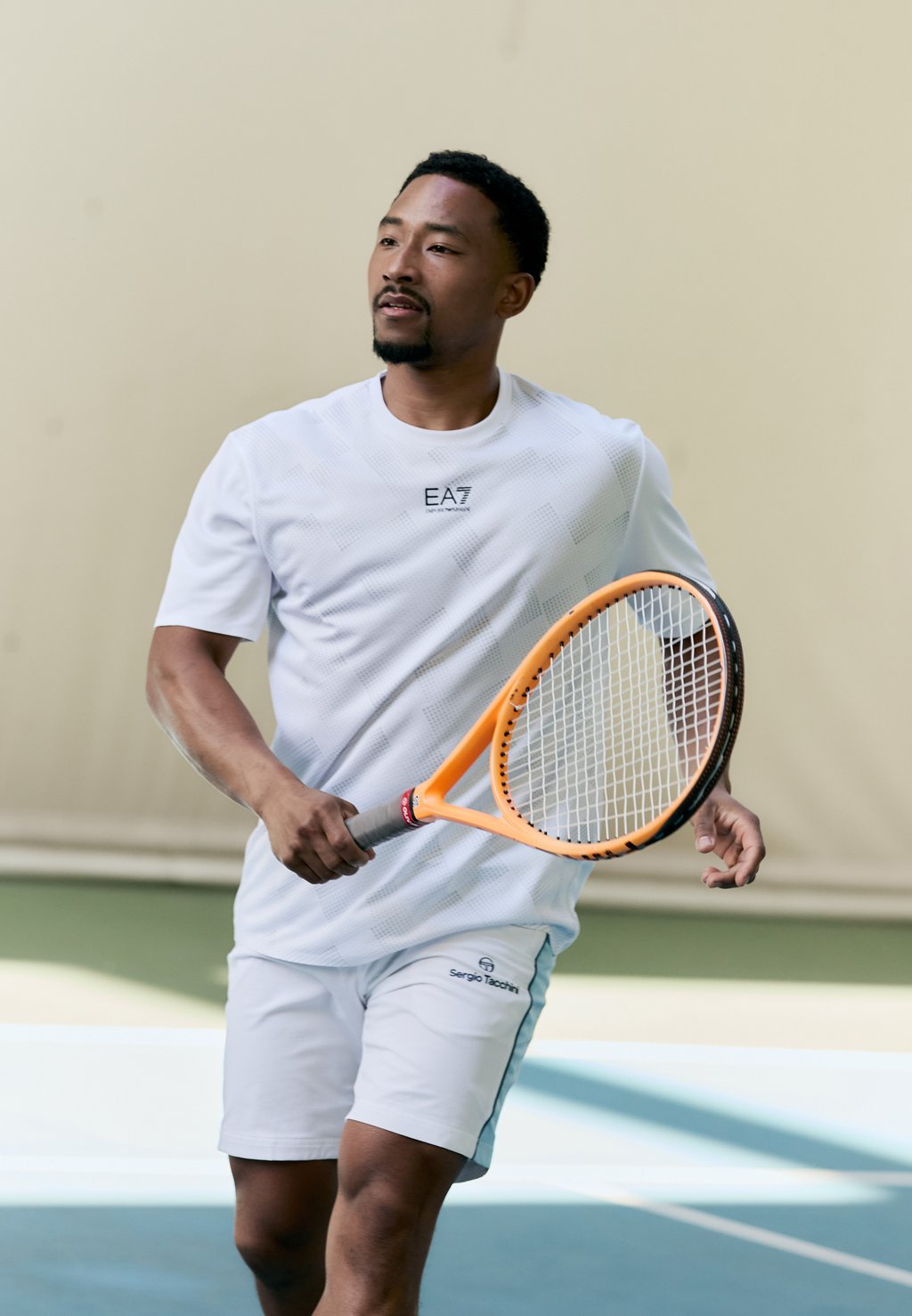 

Спортивная футболка TENNIS PRO TEE GRAPHIC EA7 Emporio Armani, кремовый